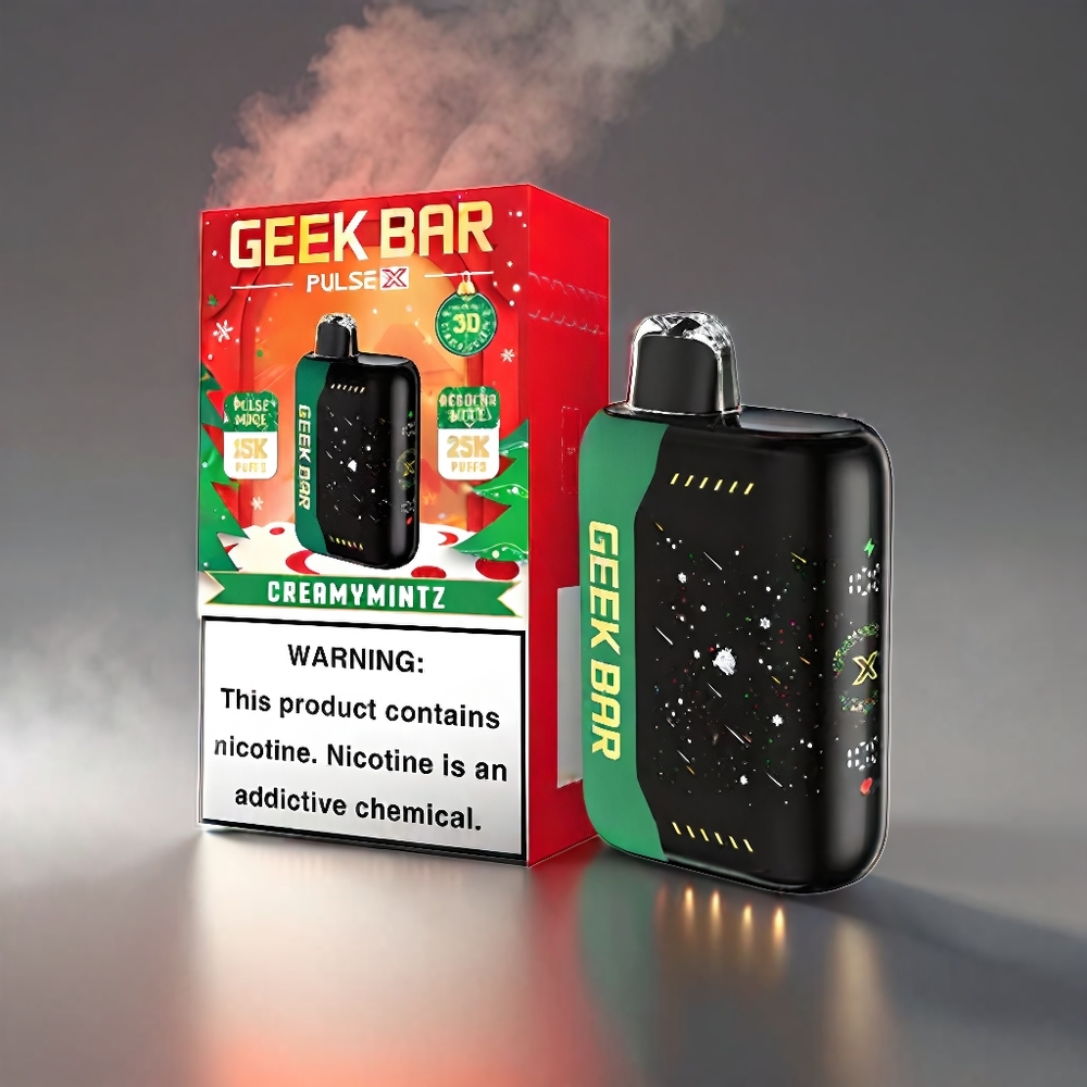Geek Bar Pulse X 25000 Puffs 3D Skærm Dual Mesh 18mL Engros Danmark