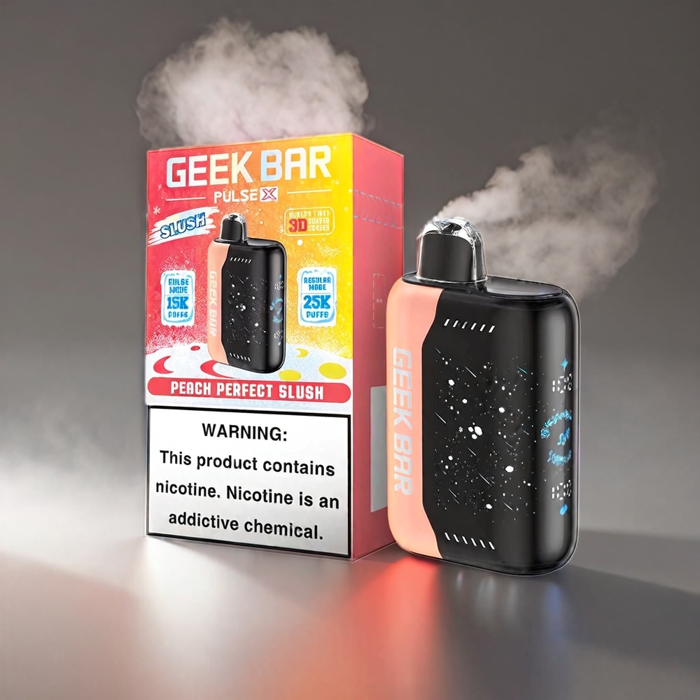 Geek Bar Pulse X Slush Edition 25000 Puffs 18mL 3D Skærm USB-C Dual Mesh Engros Danmark