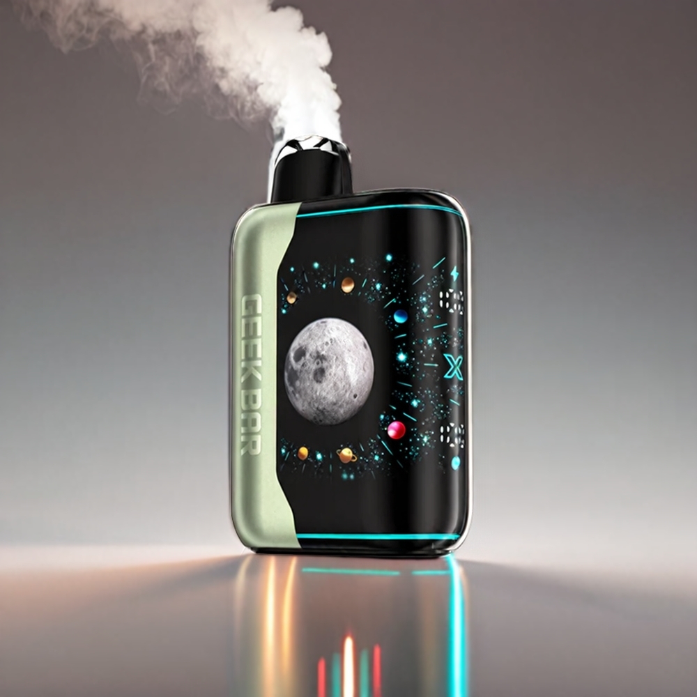 Geek Bar Pulse X Platinum Edition 25000 Puffs Matte Finish Skærm 20mL 2% Nikotin Miami Mynte Engros Danmark