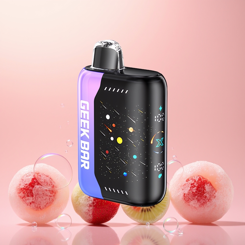 GEEKBAR Pulse X 42K Puffs Meteor Edition Jordbær Kiwi Is 42K puffs 820mAh 5% Engros Danmark