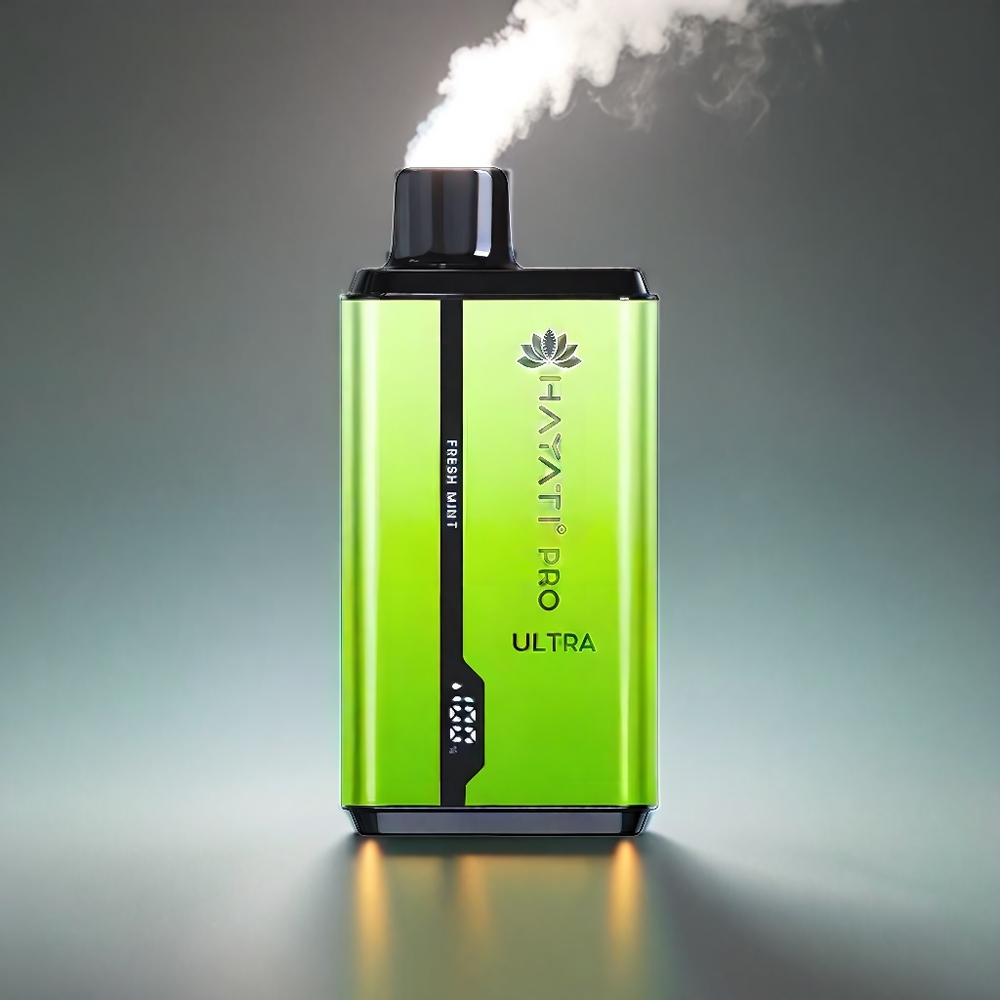 Hayati Pro Ultra 15000 Puffs 2 12ml 850mAh 2% Friske Mynte 49 Smagsvarianter Engros Danmark