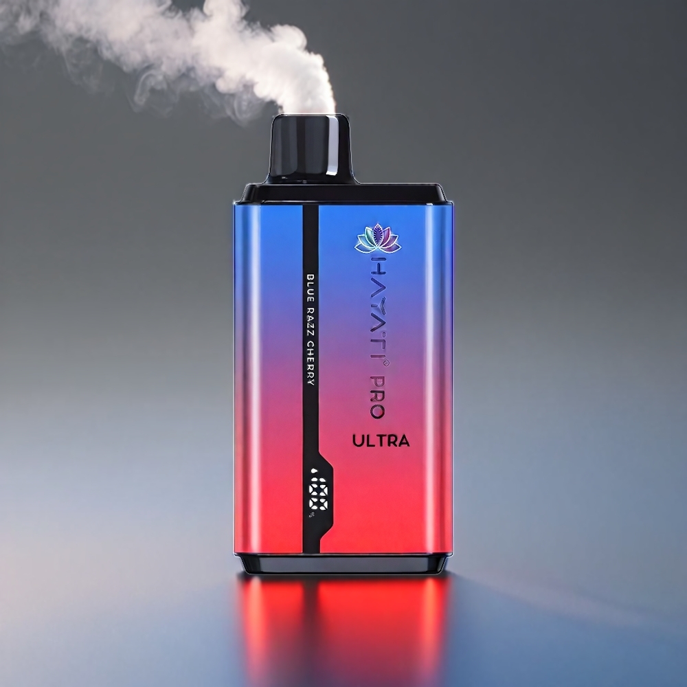 Hayati Pro Ultra Blå Hindbær Kirsebær 15000+ Puf 850mAh 2x12ml 2% 49 Smagsvarianter Engros Danmark