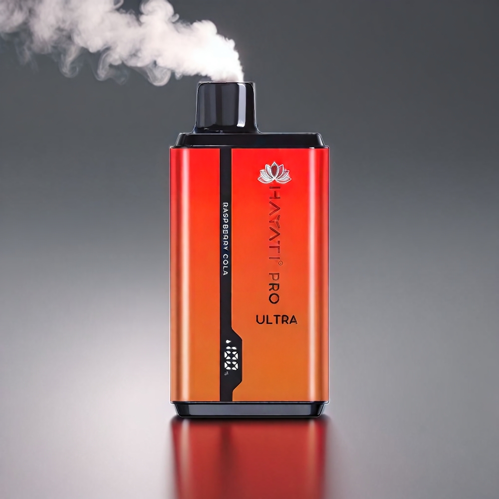 Hayati Pro Ultra Hindbær Cola 15000+ Puffs 850mAh 2 12ml 2% 49 Smagsvarianter Engros Danmark