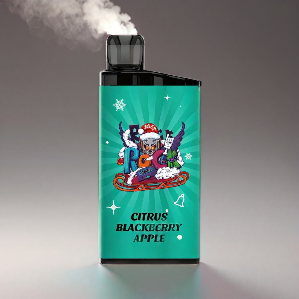 Iget Bar 3500 Pust Citron Brombær Æble 1.2 Ohm Mesh Coil 1400 mAh 78g Engros Danmark