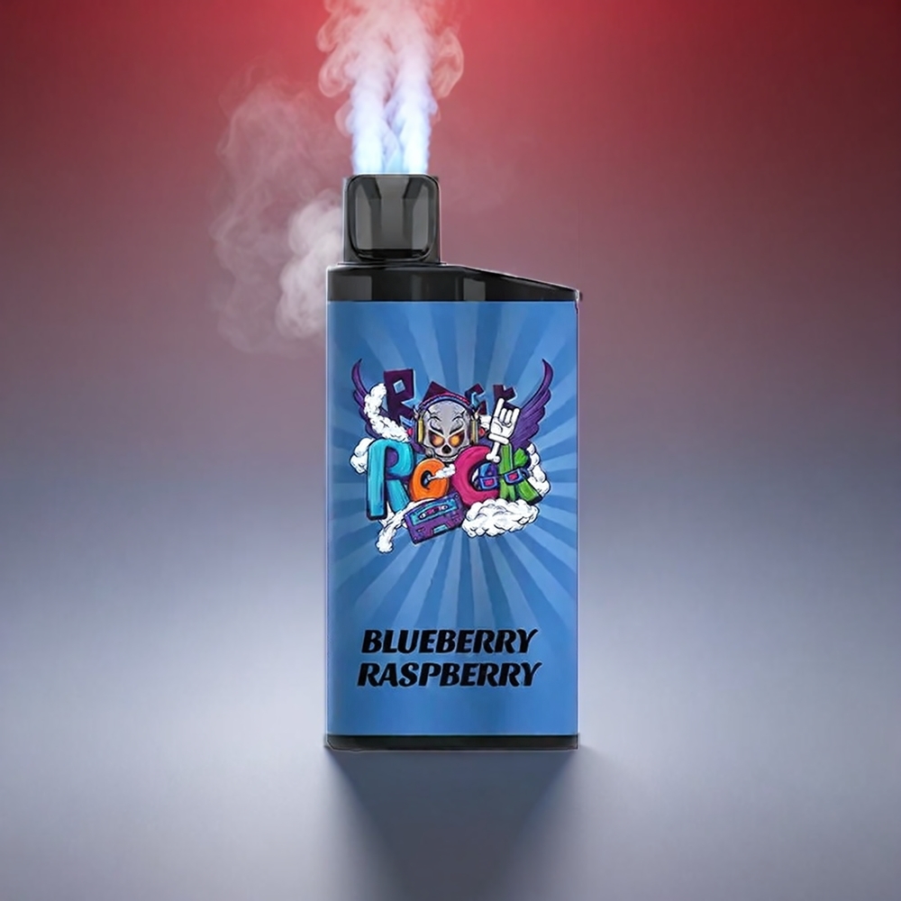 Iget Bar Blåbær Hindbær 3500 Puffs 1400 mAh 1.2 Ohm Mesh Coil 78g Engros Danmark