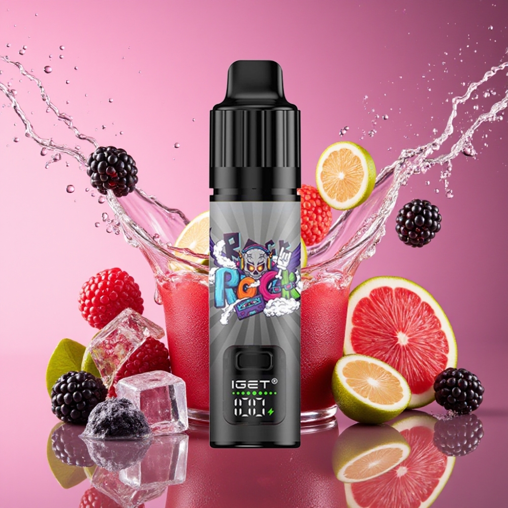 IGET BAR PLUS S3 POD 10000 Puffs 18 ml 5% 1.0 Ohm 950 mAh Blackberry Is Engros Danmark