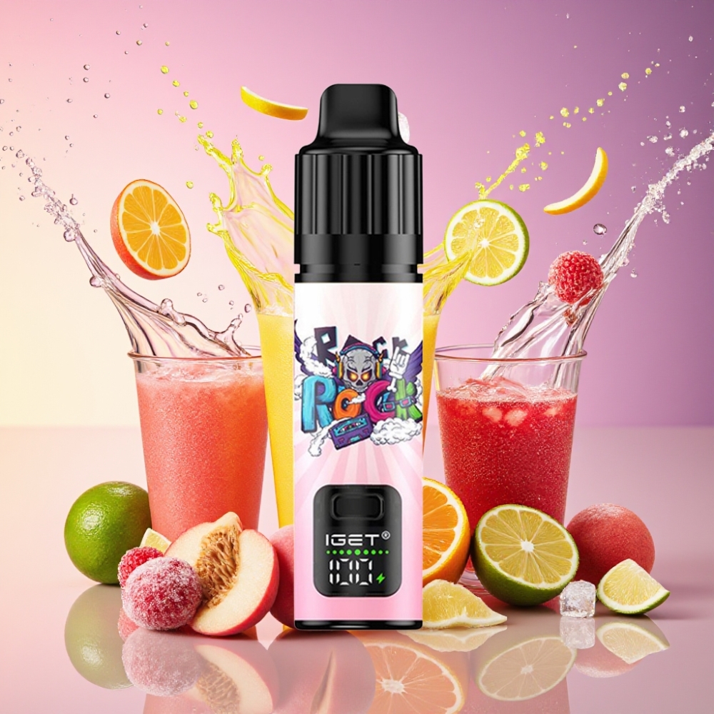 IGET BAR PLUS S3 POD 10000 Pust Disposable Vape Fersken Lychee Lime Is 10000 Pust | 5% Nikotin | 18 ml E-væske | 1.0 Ohm Mesh Coil | 950 mAh Genopladelig Engros Danmark