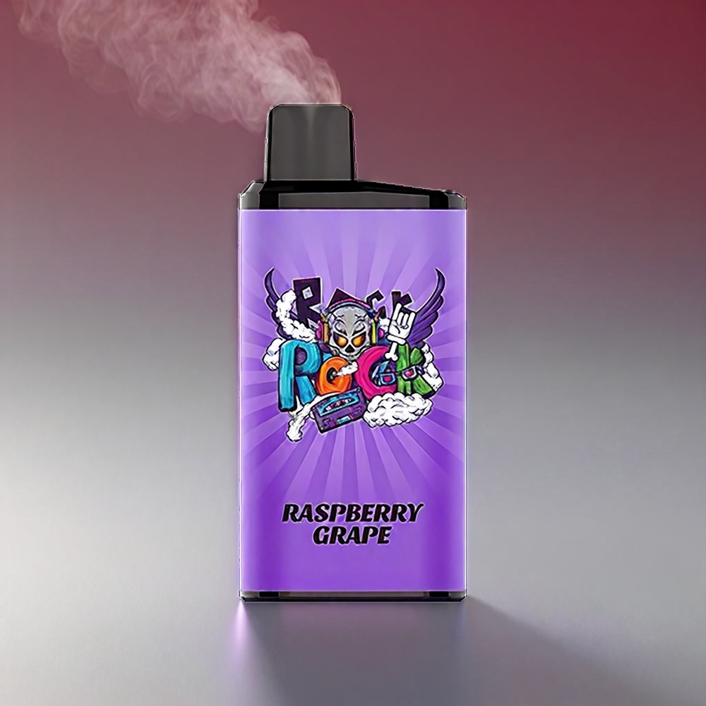 Iget Bar Pro 10000 Pust Hindbær-Vindrue 44.1x22.5x96.5mm 2000mAh 1.2Ohm Mesh PC+ALU 93g Engros Danmark