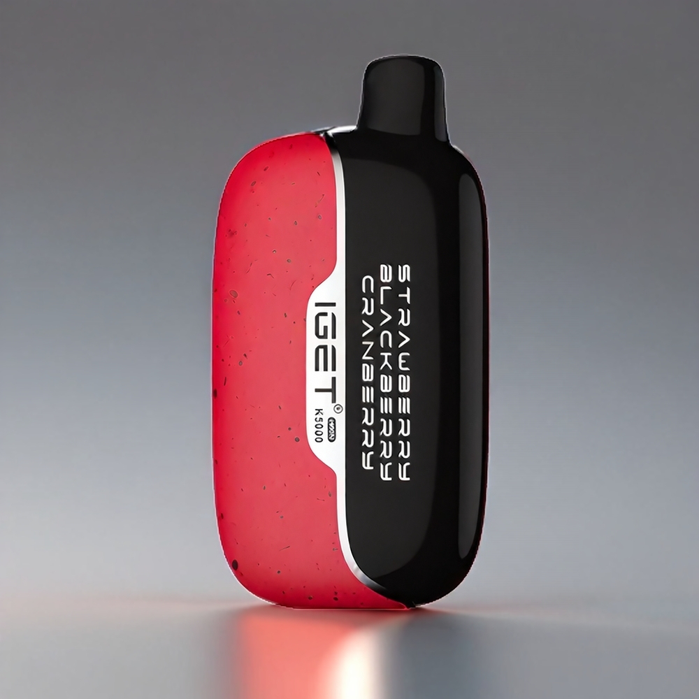 Iget Måne K5000 Puffs Jordbær Brombær Tranebær - 81.5 g, PC, 1.35 Ohm, 49.5x25.3x99.4 mm + Engros Danmark
