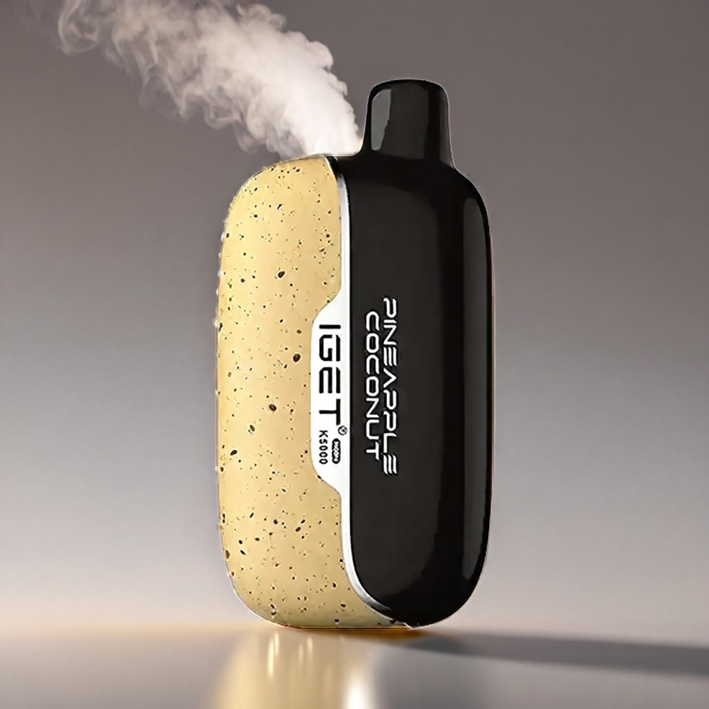 Iget Moon K5000 Puffs Vape Ananas Kokosnød - 81.5g 5000 Puffs PC 1.35Ω 49.5x25.3x99.4mm Engros Danmark