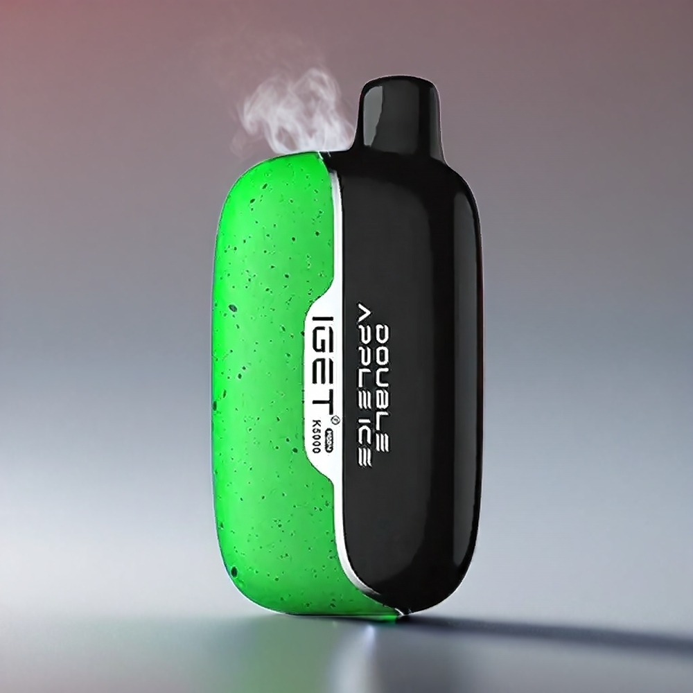 Iget Moon K5000 Puffs Vape Dobbelt Æble 81.5g 5000 Puffs PC 1.35 Ohm 49.5x25.3x99.4mm Engros Danmark