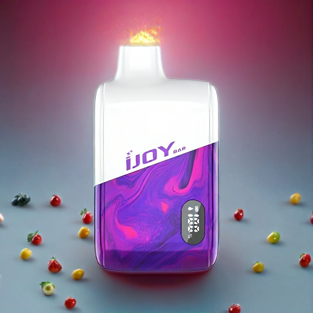 IJOY Bar IC8000 8000 Puffs Hvid Gummy 18ml 5% 650mAh Type-C Engros Danmark