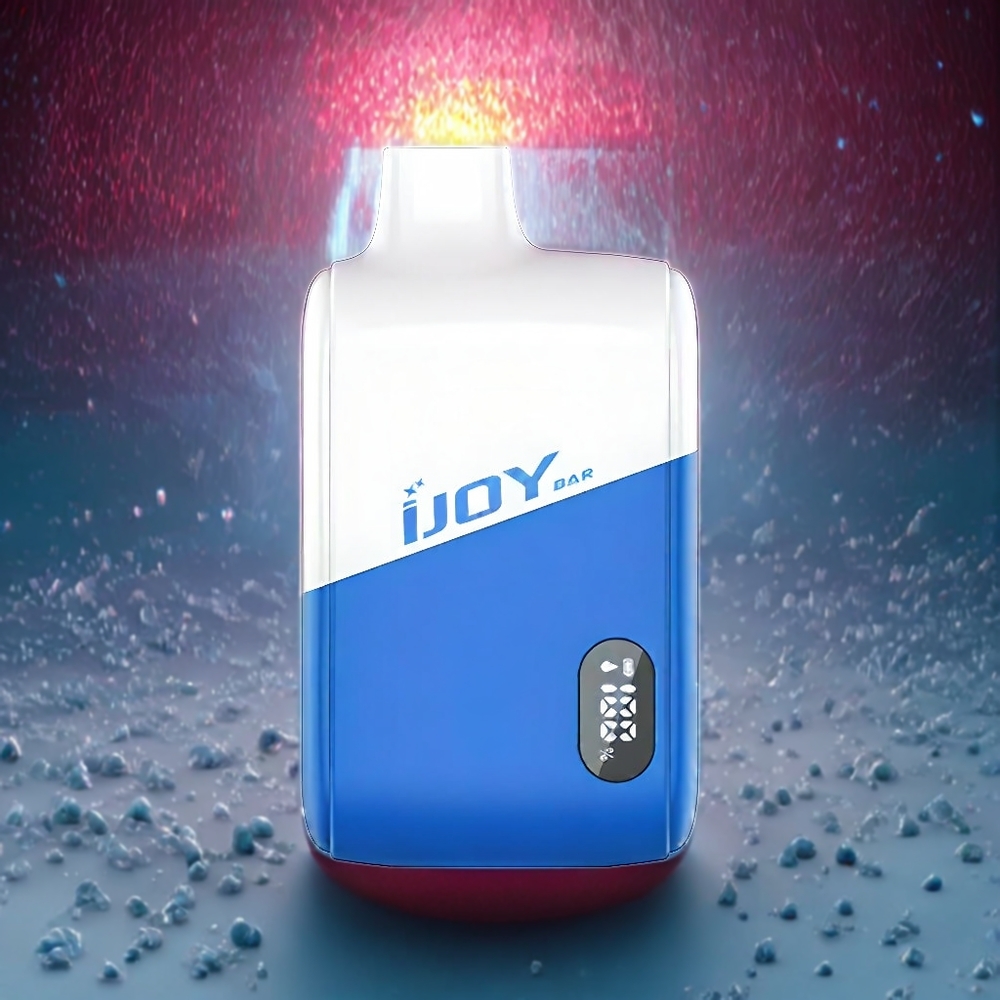 IJOY Bar IC8000 8000 Pust Blå Hindbær Is 18ml 5% Engros Danmark