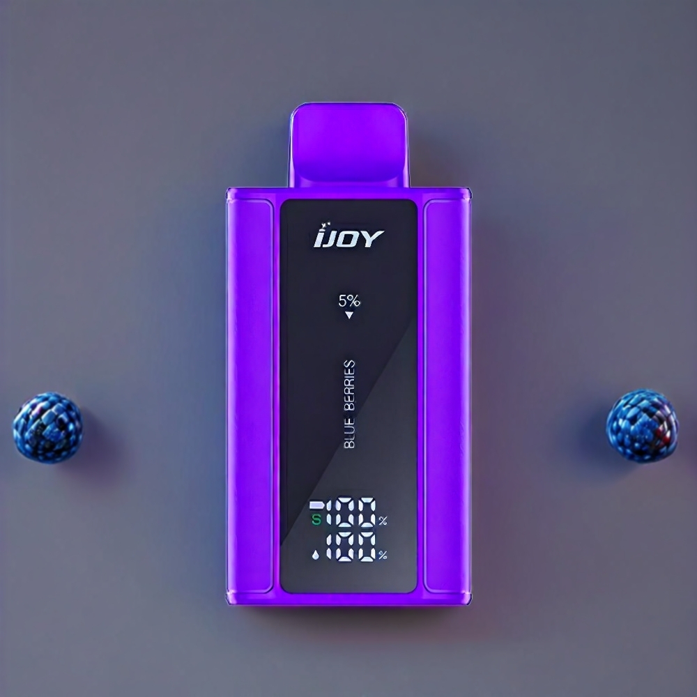 IJOY Captain 10000 Puffs Blå Bær 18ml 5% 650mAh Type-C Engros Danmark