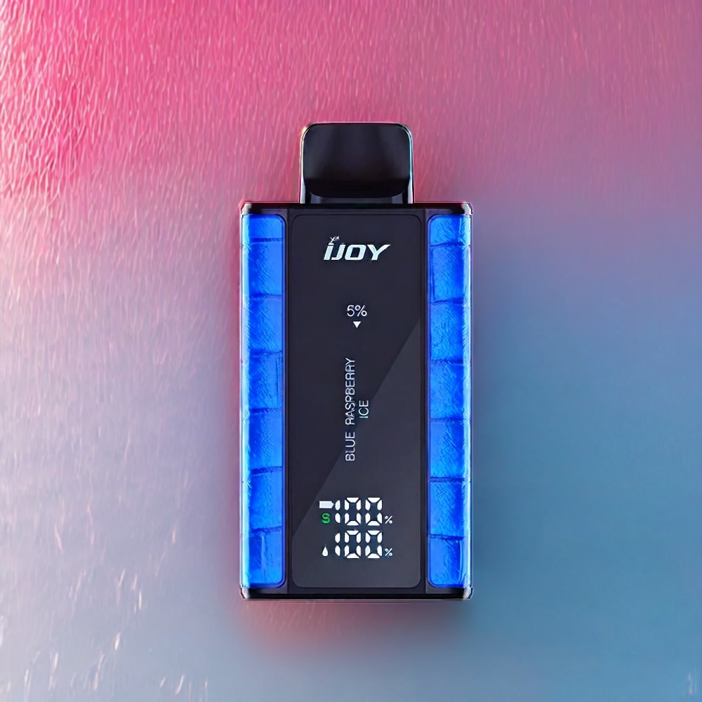 IJOY Captain 10000 Puffs Blå Hindbær Is 650mAh 18ml 5% Engros Danmark
