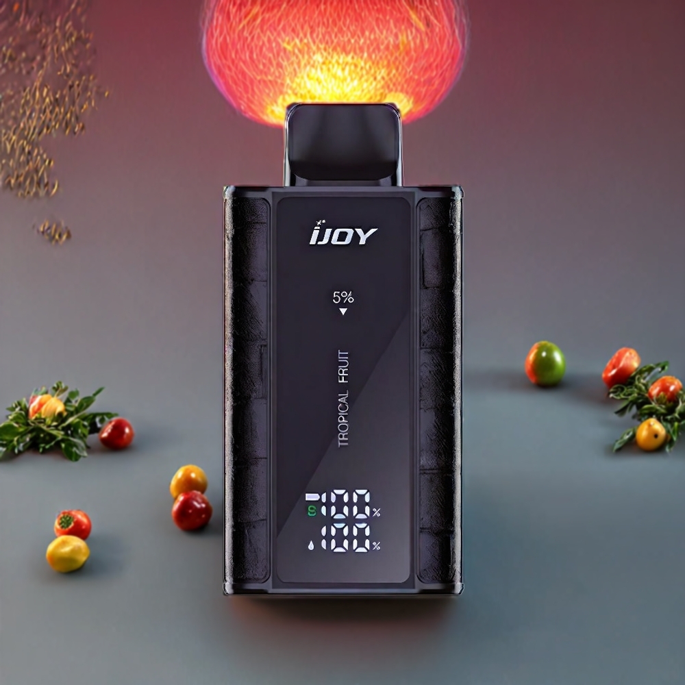 IJOY Captain 10000 Pust Justerbar Effekt 18ml Tropisk Frugt 0.8 Ohm Mesh Coil Type-C Opladning Engros Danmark