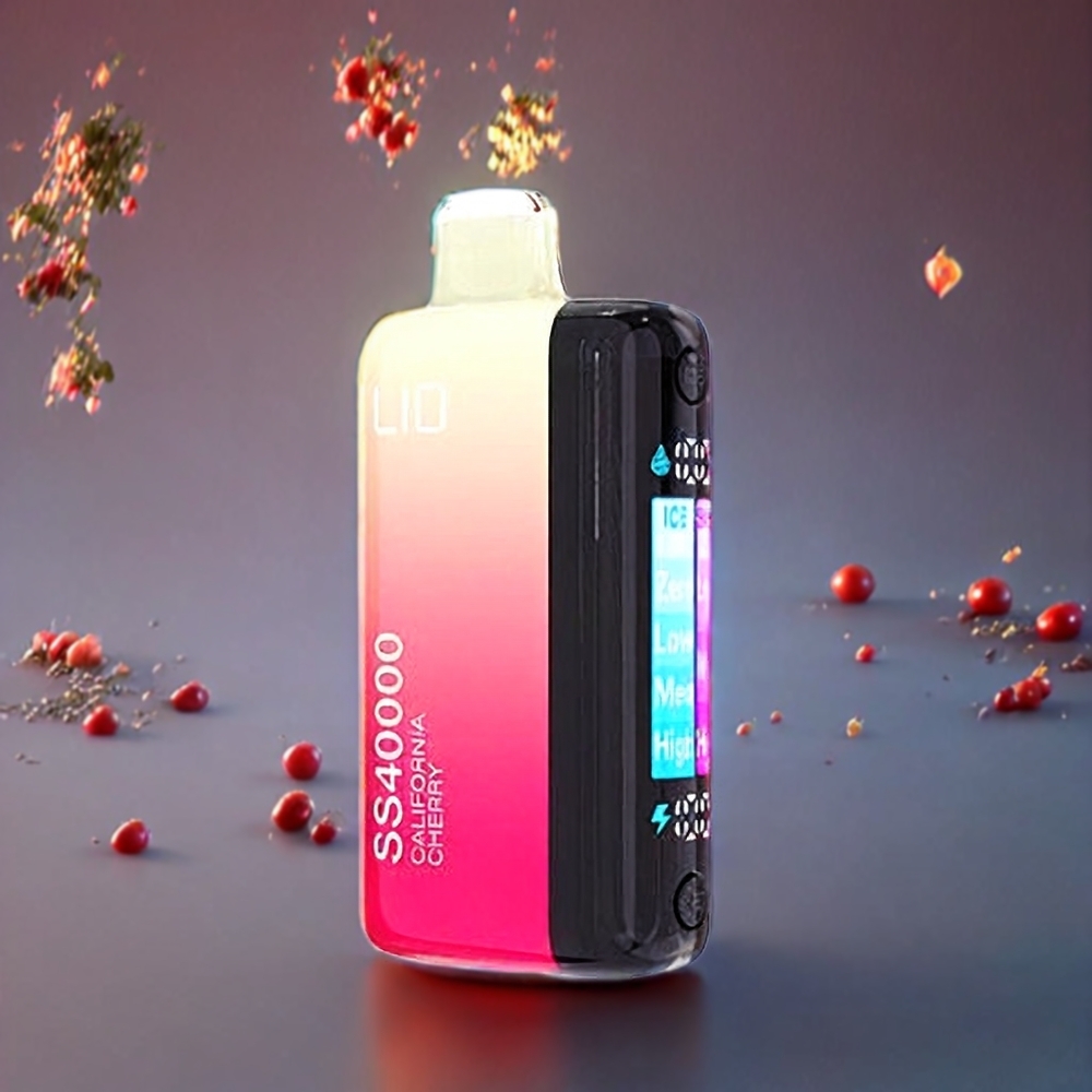 IJOY LIO SS40000 Engangs Vape Californisk Kirsebær 40000 Puffs 22ML 1100 mAh TYPE-C Engros Danmark