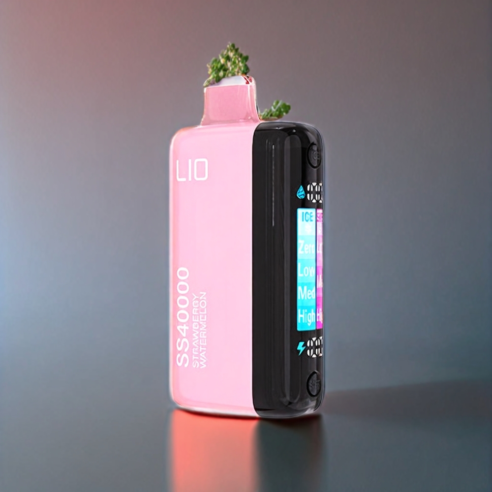 IJOY LIO SS40000 Engangs Vape Jordbær Vandmelon 40000 Puffs 22ML 1100 mAh TYPE-C PC Engros Danmark