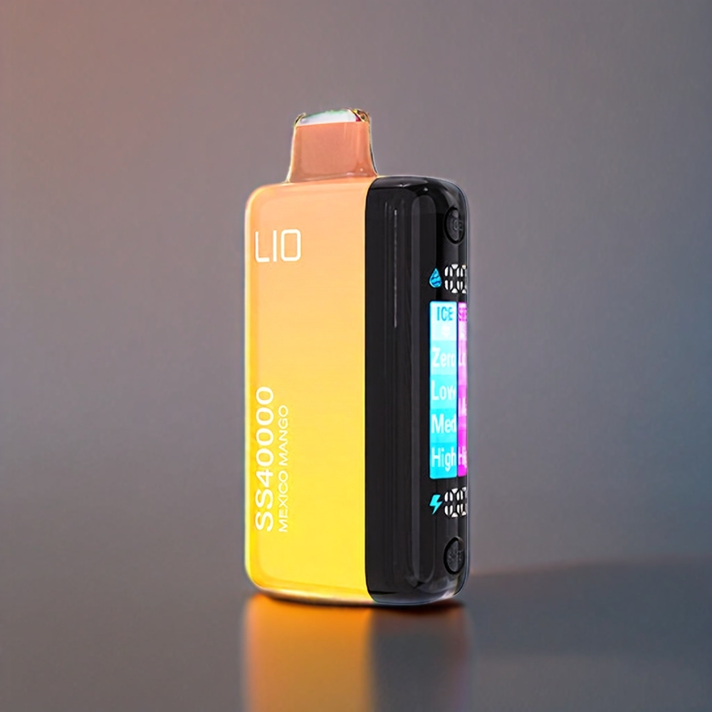 IJOY LIO SS40000 Mund Mexicansk Mango 0.4Ω+1.4Ω+1.4Ω 22ML 30mg/50mg 1100mAh 26W+8W+8W TYPE-C Engros Danmark