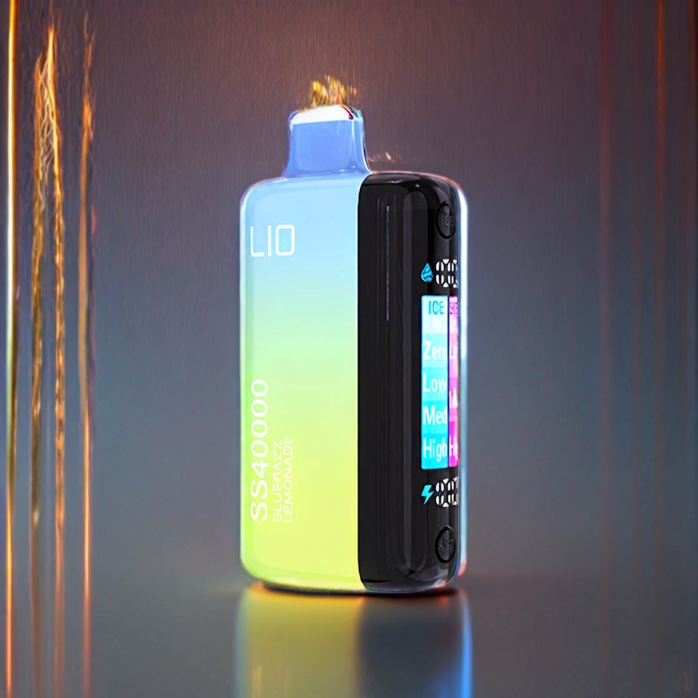 IJOY LIO SS40000 Pust Blåhindbær Lemonade 22ML 1100 mAh Type-C Engros Danmark