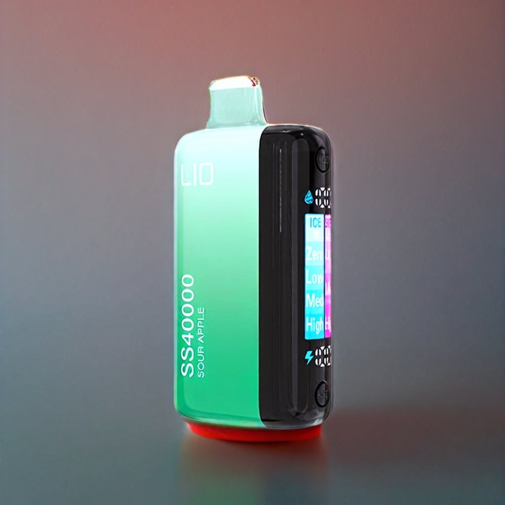 IJOY LIO SS40000 Pust Sur Æble 22ML 30mg/50mg 1100mAh Type-C Engros Danmark