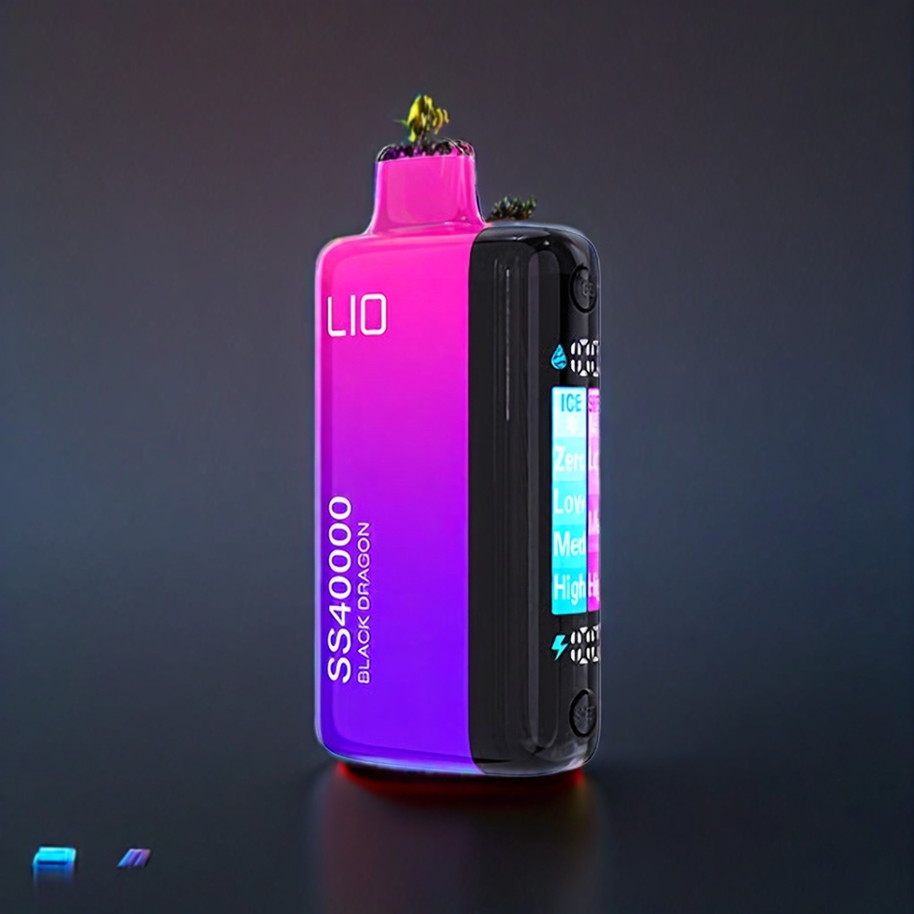 IJOY LIO SS40000 Sort Drage 40000 Puffs 22ML 1100 mAh TYPE-C Engros Danmark