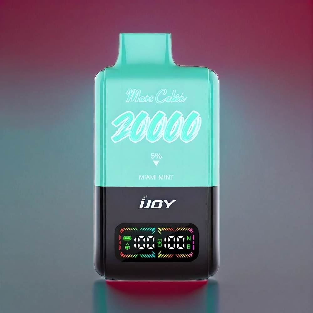 IJOY Mars Cabin 20000 Puffs Miami Mynte 0,5 Ohm Dual Mesh Coil 20ML 50mg 850 mAh Engros Danmark