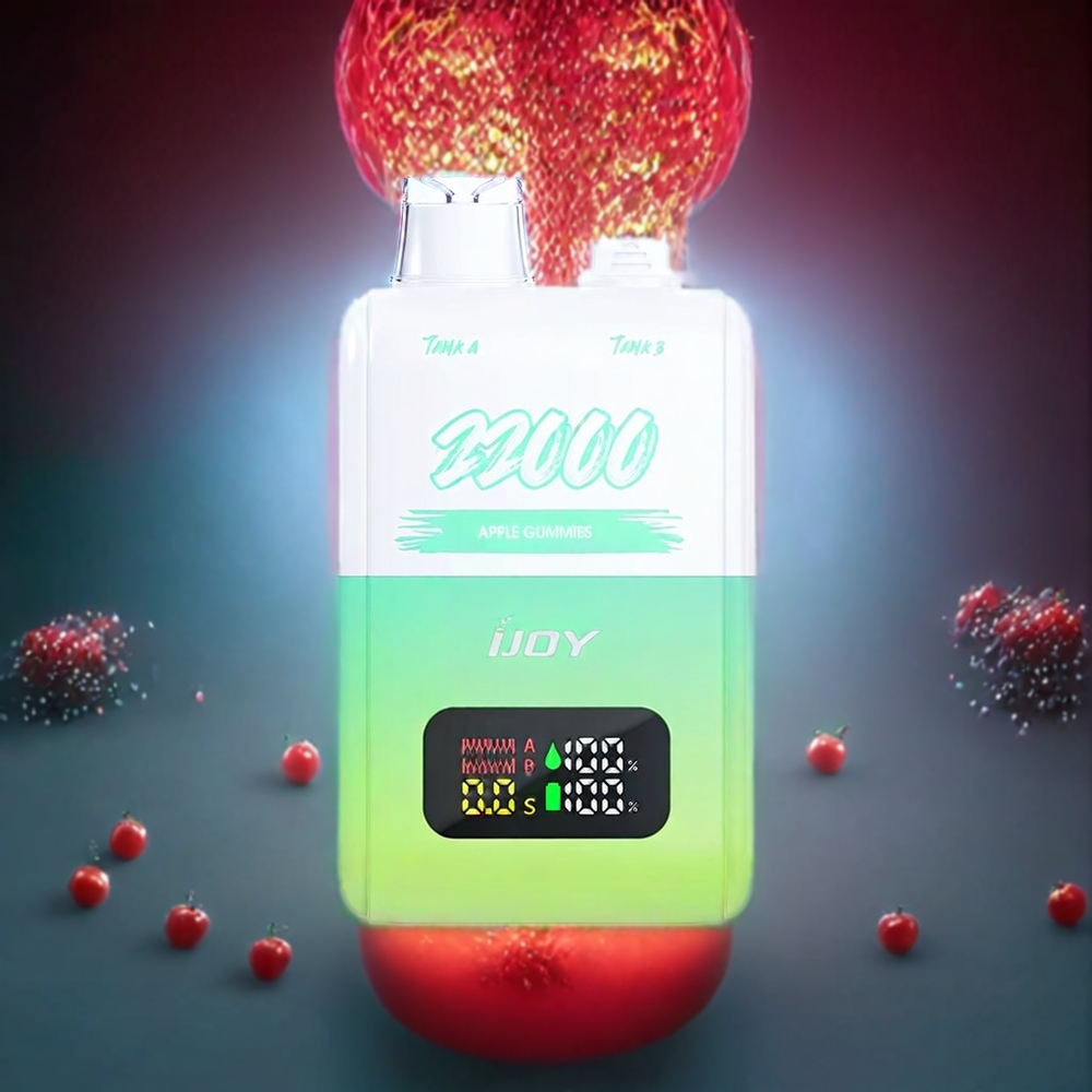 IJOY SD 22000 Puffs Engangs Væske Æble Gummies 15ML+15ML 50mg Type-C 650mAh Engros Danmark