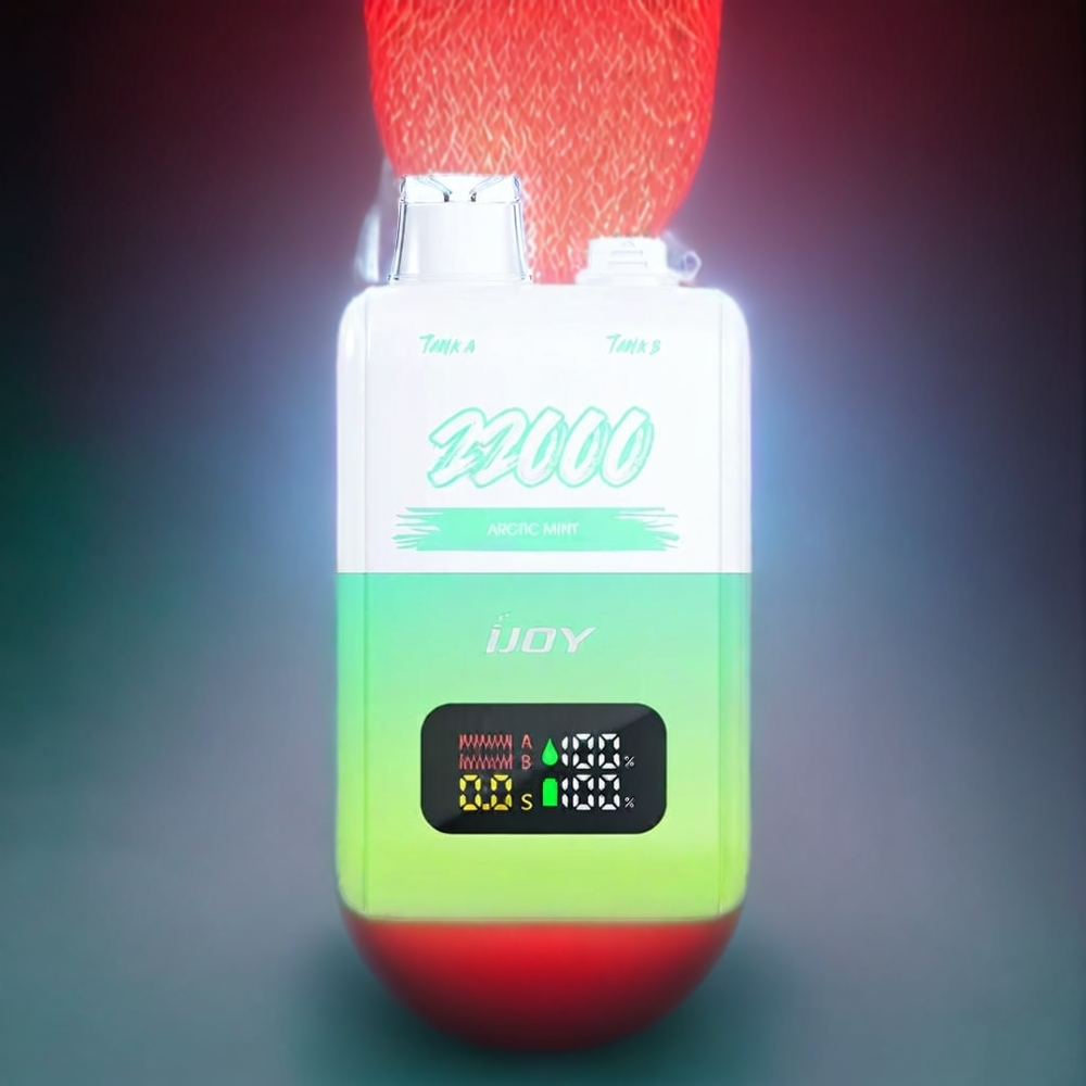 IJOY SD 22000 Puffs Engangs Vape Arktisk Mynte 15ML+15ML 650mAh Type-C Engros Danmark