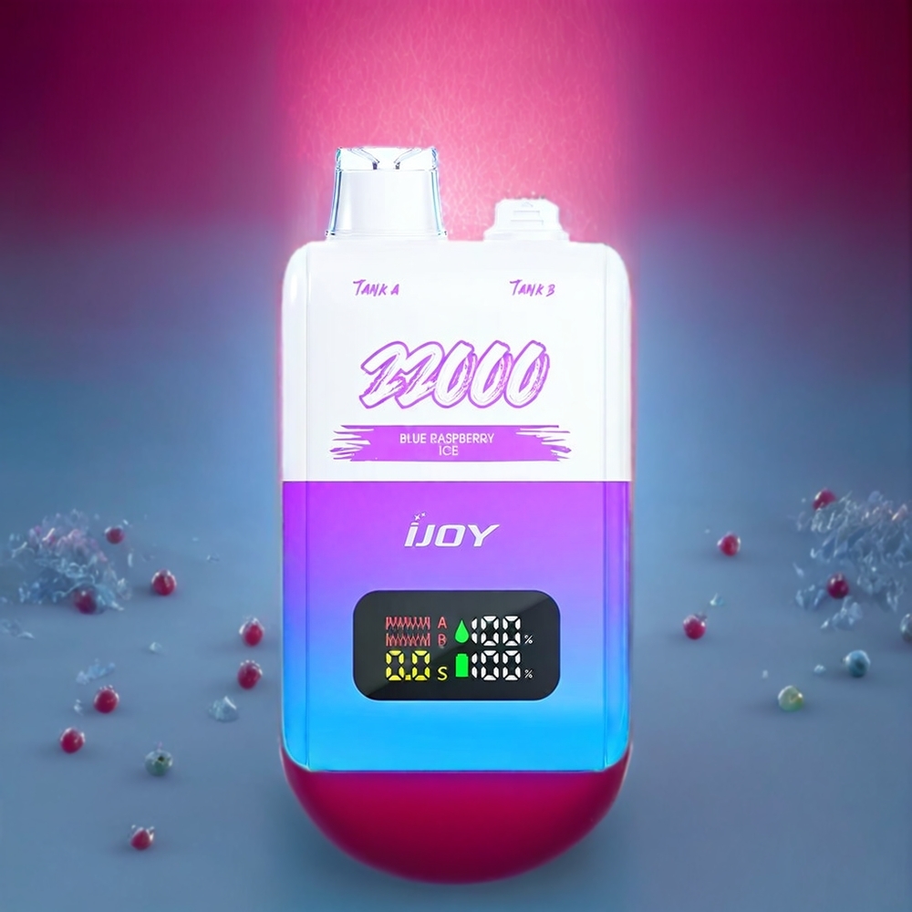 IJOY SD 22000 Puffs Engangs Vape Blå Hindbær Is 650mAh Type-C 15W Engros Danmark