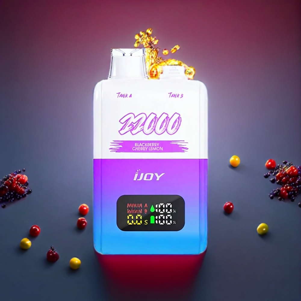 IJOY SD 22000 Pust Brombær Kirsebær Citron 15ML+15ML 50mg Type-C Engros Danmark