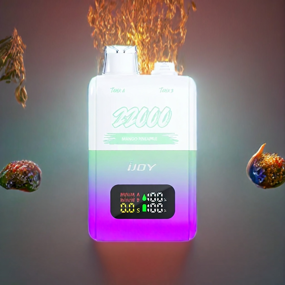 IJOY SD 22000 Pust Mango Ananas 0.8 Ohm Mesh Coil 30ML 50mg Type-C Engros Danmark