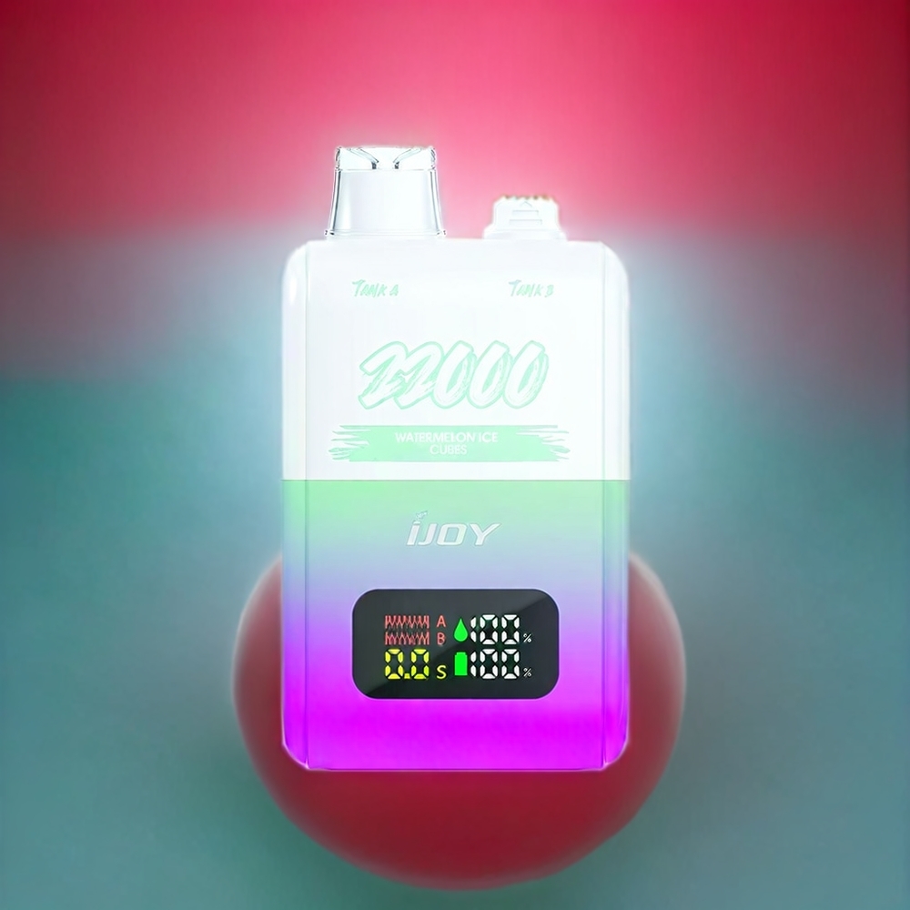 IJOY SD 22000 Pust Vandmelon Isterninger 15ML+15ML 50mg 0.8 Ohm Mesh Coil Type-C Engros Danmark