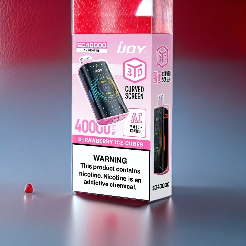 IJOY SD 40000 Puffs Jordbær Isterninger 750mAh 20ML 5% Engros Danmark