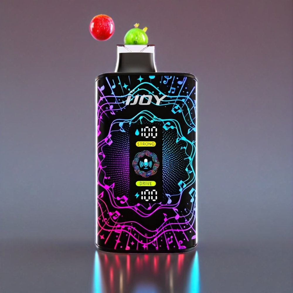 IJOY SD 40000 Pust Justerbar Luftstrøm 20ML Sur Æble Hindbær 5% Nikotin Type-C 750mAh 0.4 Ohm Dual Mesh Coil Engros Danmark
