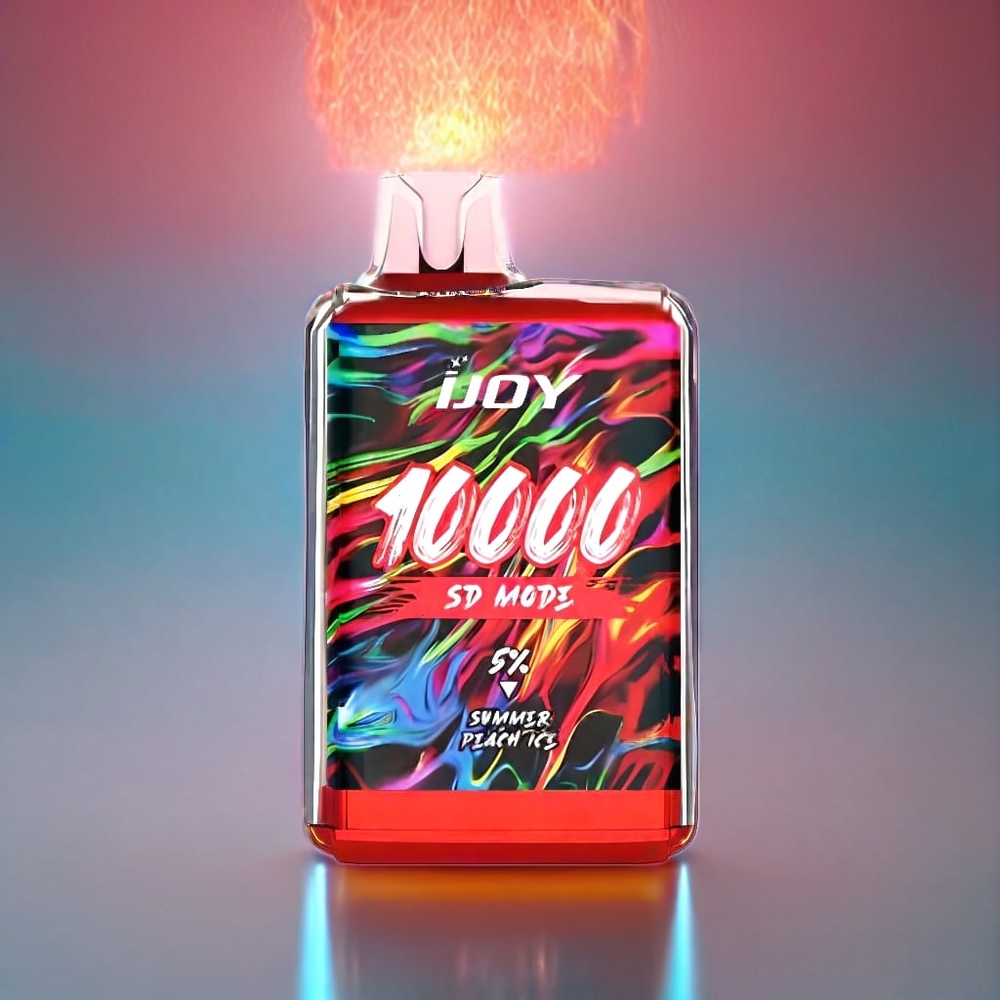 IJOY SD10000 Engangs Vape Sommer Fersken Is 10000 Puffs 20ml 5% Engros Danmark