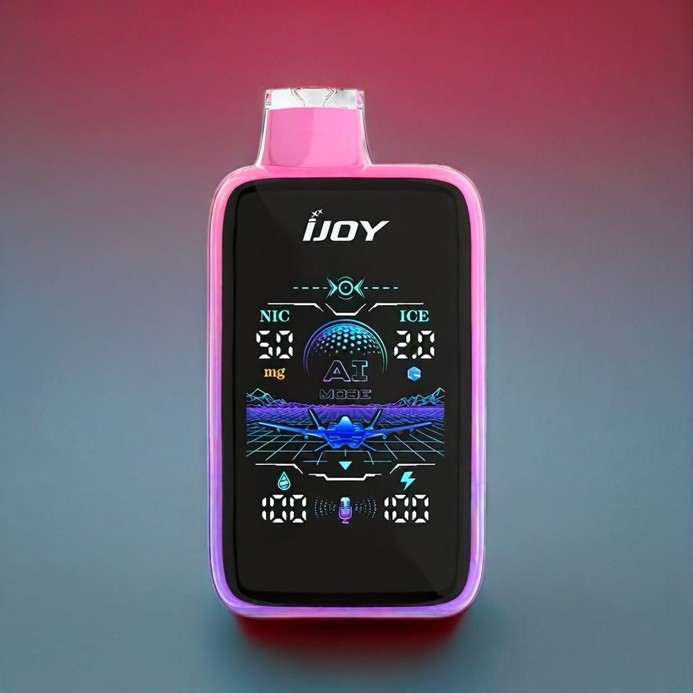 IJOY Uranus Mate 40000 Puffs Hindbær Vandmelon ICE0-3 1100mAh Type-C 28W+8W Justerbar Luftflow Duel 0.4 Ohm + 1.4 Ohm MESH Coil 20ML 30MG/50MG Engros Danmark