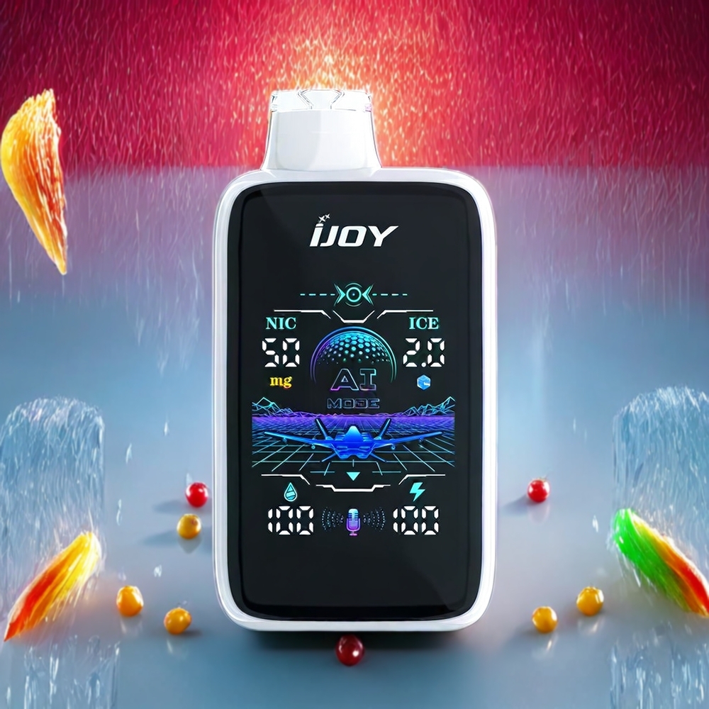 IJOY Uranus Mate 40000 Puffs Hvid Gummy Is med ICE CONTROL, 1100MAH, 20ML, TYPE-C & Engros Danmark