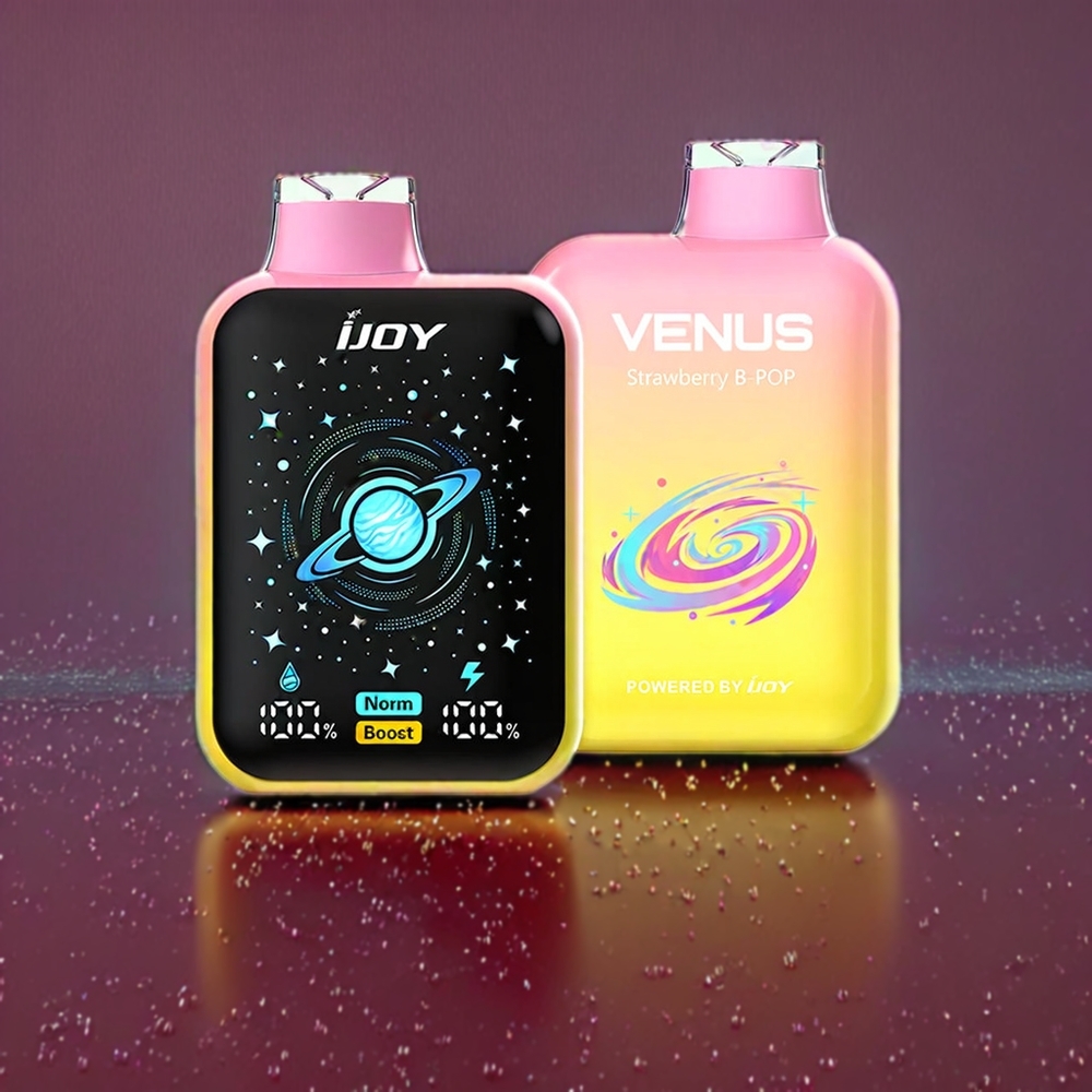IJOY VENUS 25000 Pust Engangs Vape Jordbær B Pop 20ML 900 mAh TYPE-C Engros Danmark