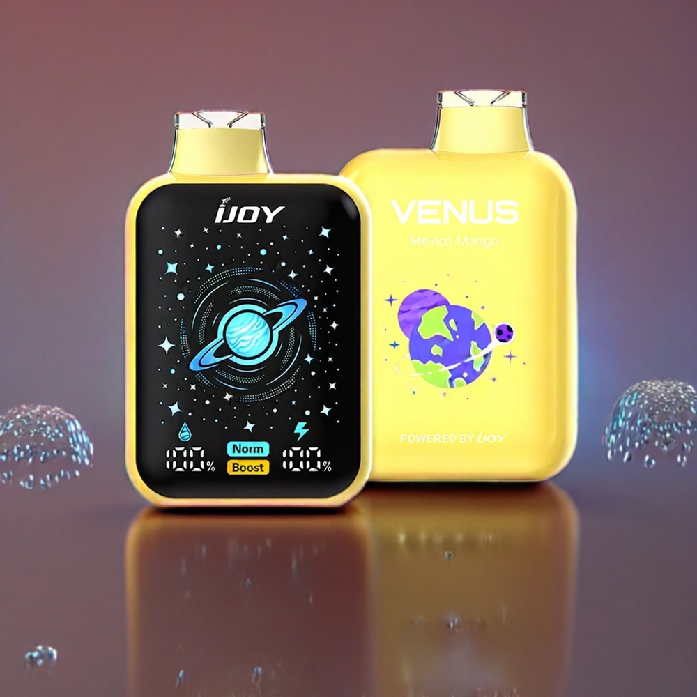IJOY VENUS 25000 Pust Mango Mexico 20ML 900mAh TYPE-C 0.4 Ohm Dual Mesh Coil Adjustable Airflow Engros Danmark