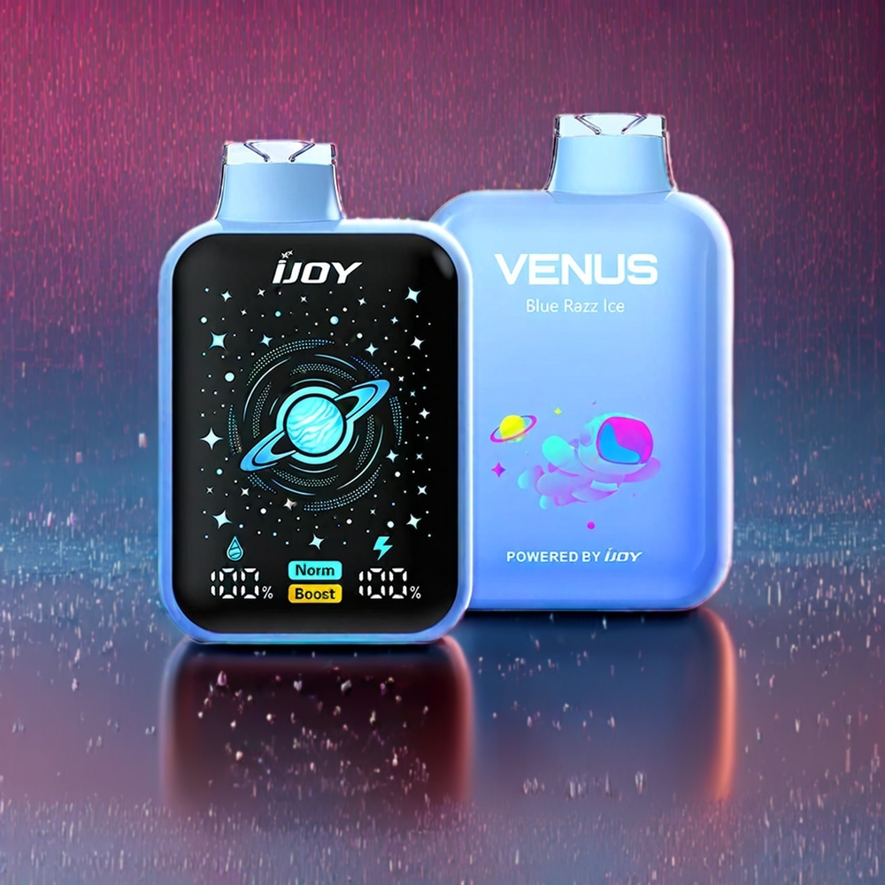 IJOY VENUS 25000 Pust PC TYPE-C 20ML Blå Hindbær Is 900 mAh 28W Engros Danmark