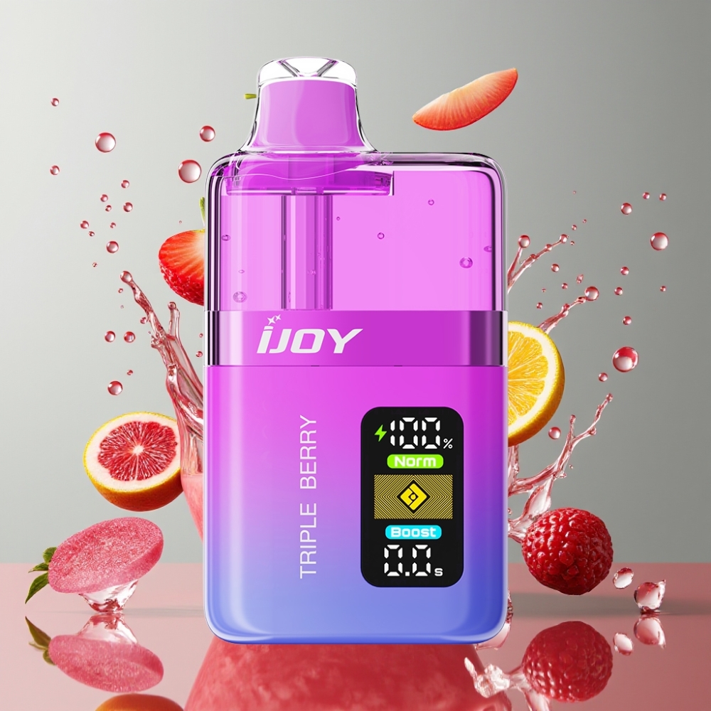 IJOY XP50000 Engangs Vape Tre Bær 0.4ohm Dual Mesh 50000 Puffs 50mg/ml 1000 mAh Type-c PC SUS304 Engros Danmark