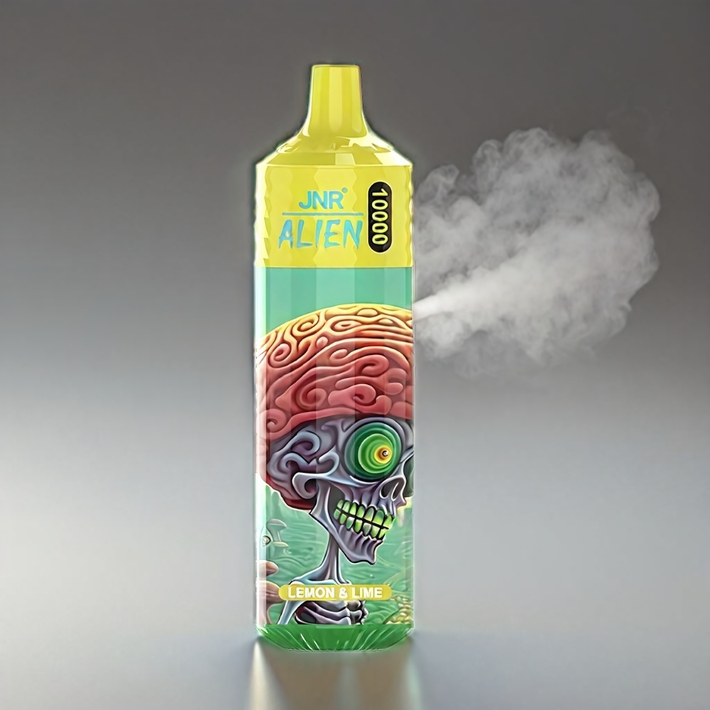 JNR Alien 10000 Puffs Citron & Lime 850mAh 1.2Ω Mesh 20ml Type-C LED RGB Engros Danmark