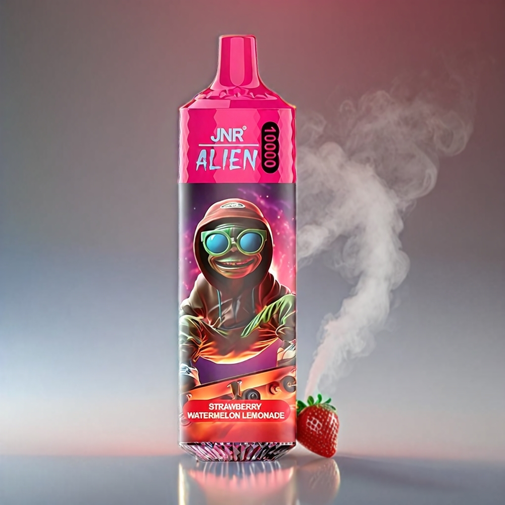 JNR Alien 10000 Puffs Jordbær Vandmelon Lemonade 850mAh 1.2Ohm Type-C LED Engros Danmark