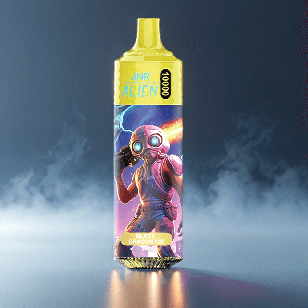 JNR Alien 10000 Puffs Sort Drage Type-C Hurtigopladning, LED RGB + Engros Danmark