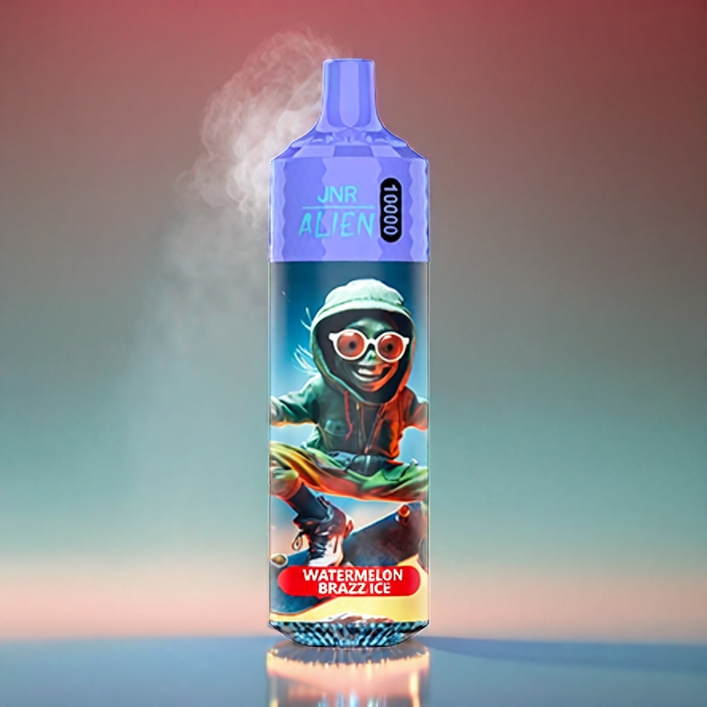 JNR Alien 10000 Puffs Vandmelon Brazz 850mAh 1.2Ohm Mesh 20ml Type-C LED RGB Engros Danmark