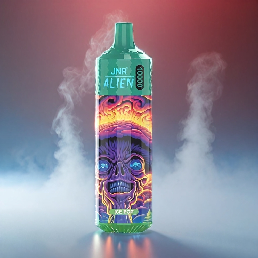JNR Alien Is-Pop 10000 Puffs 850mAh 1.2Ω Mesh 20ml Type-C LED RGB 0%-2%-5% Engros Danmark