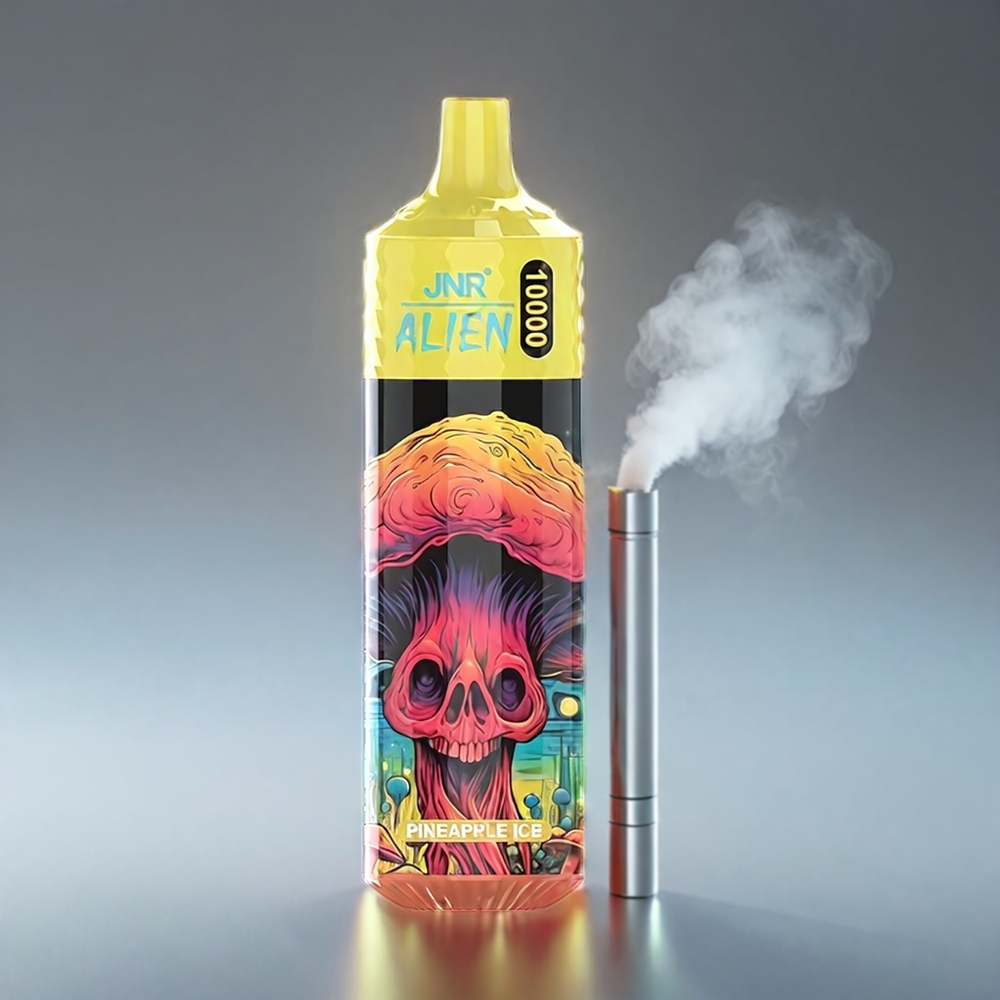 Jnr Alien 10000 Puffs Ananas 850mAh 1.2Ω Mesh 20ml Type-C RGB Engros Danmark