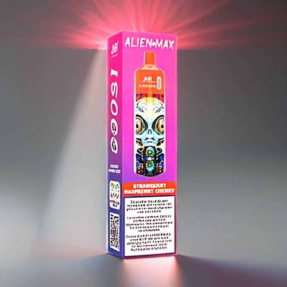 JNR Alien Max 18000 Puffs Dual Mesh Dual Core Jordbær Hindbær Kirsebær Smart LED Type-C 28ml 850mAh Engros Danmark