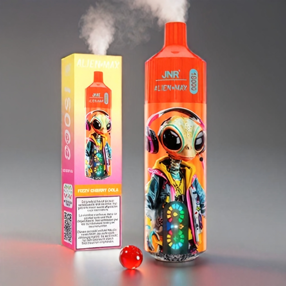 JNR Alien Max 18000 Puffs Frisk Kirsebær Cola Dual Mesh Coil 28ml 850mAh Type-C Engros Danmark